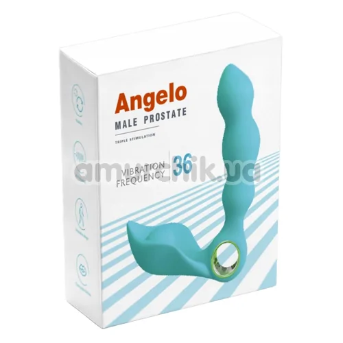 Вибростимулятор простаты Boss Series Angelo Male Prostate Triple Stimulation, черный