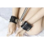 Нашийник з фіксаторами для рук DS Fetish Metal Bondage Spreader Bar With Restraints, чорний - Фото №4