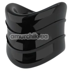Эрекционное кольцо Stay Hard Beef Ball Stretcher Snug X Long, черное - Фото №1