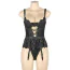 Боди с подвязками Star Night Lace Teddy With Garters, черное - Фото №7