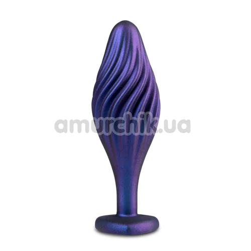 Анальная пробка Anal Adventures Matrix Swirling Bling Plug, фиолетовая - Фото №1