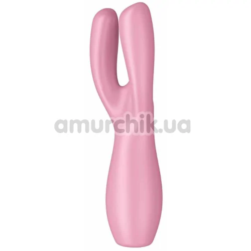 Кліторальний вібратор Satisfyer Threesome 3, рожевий