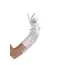 Перчатки Elbow Length Satin Gloves, белые