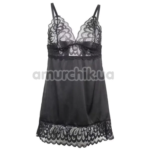 Комплект Star Night Dentelle Set, черный: пеньюар + трусики