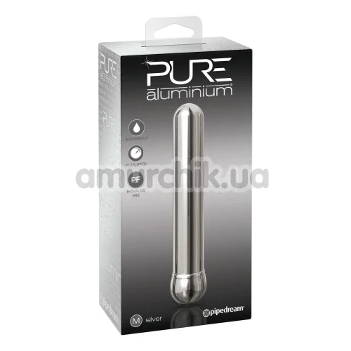 Вібратор Pure Aluminium Medium, срібний