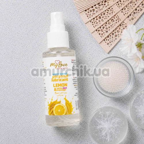 Масажний лубрикант MyLove Aroma Series Personal Lubricant 2in1 Lemon - лимон, 50 мл