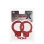 Наручники BondX Metal Handcuffs, червоні - Фото №2