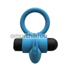 Эрекционное кольцо c вибрацией Virgite Essentials Clitorial Vibrating Ring E9, бирюзовое - Фото №1