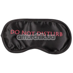 Маска на глаза Eye Mask Do Not Disturb, черно-розовая - Фото №1