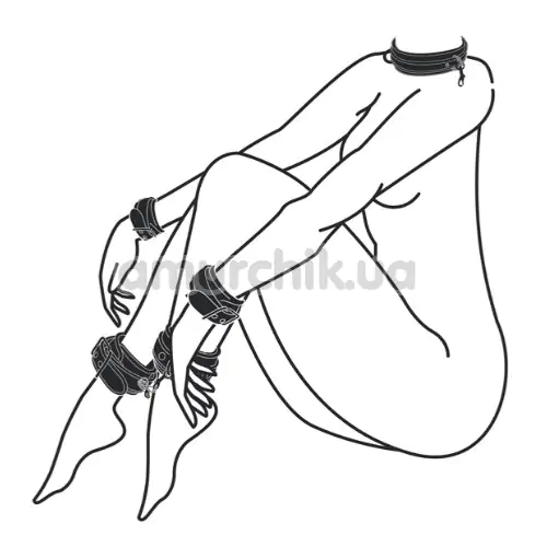 Бондажный набор Whipped Six Piece Full Restraint Set, черный