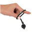 Уретральная вставка с кольцом для головки и вибрацией Penis Plug With A Glans Ring 3.5 & Vibration, черная - Фото №5