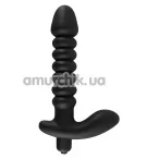 Анальный вибратор Black Velvets Vibrating Medium, черный - Фото №1