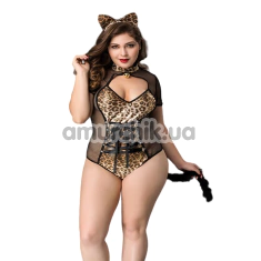 Костюм кішечки JSY Sexy Lingerie 8360, леопардовий: боді + вушка - Фото №1