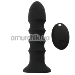 Анальная пробка с вибрацией Prostate Massage, черная - Фото №1