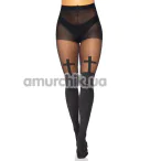 Колготки Leg Avenue Bless Me Cross Tights, черные - Фото №1