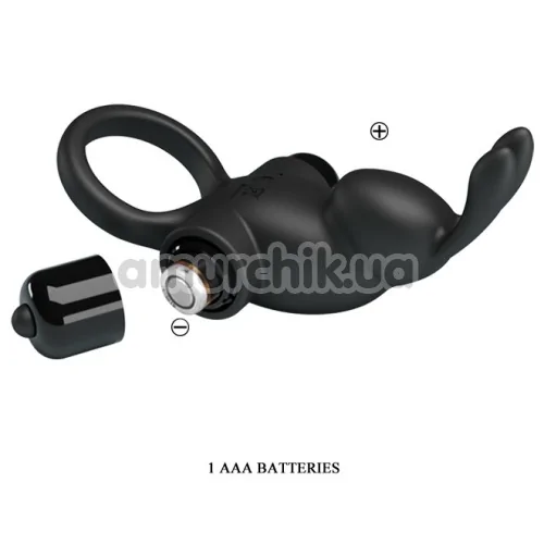 Виброкольцо Pretty Love Vibrant Penis Ring I, черное