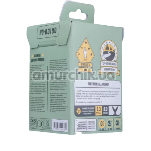 Анальная пробка Buttr Sergeant's Unit No.10 Hook, черная
