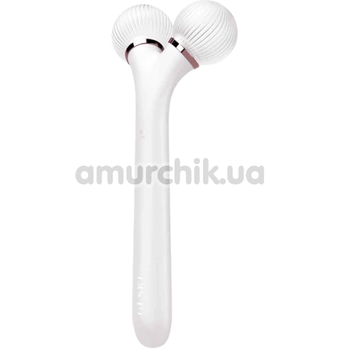 Ультразвуковий масажер для обличчя Geske Sonic Facial Roller 4 in 1, кремовий