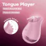 Клиторальный вибратор с подвижным язычком Satisfyer Tongue Player, розовый - Фото №8