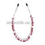 Зажимы для сосков Boss Series Fetish Exclusive Nipple Clamps No.5, красные - Фото №1
