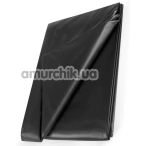 Лаковая простыня WetPlay Bedsheet, черная - Фото №1