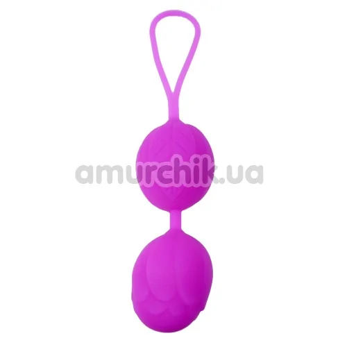 Вагинальные шарики Boss Silicone Kegel Balls, фиолетовые - Фото №1