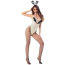 Костюм зайчика JSY Sexy Lingerie 5801, білий: боді + вушка + комірець + колготки - Фото №4