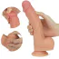 Вібратор із ротацією та підігрівом Dual-Layered Silicone Nature Cock Liam 8.5, тілесний - Фото №8
