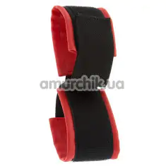 Фиксаторы для рук Guilty Pleasure Bound Together Wrist Restraints, красно-черные - Фото №1