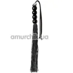 Флоггер GP Silicone Flogger Whip, черный - Фото №1
