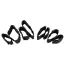 Фіксатори для рук і ніг Bad Kitty Naughty Toys Arm & Leg Restraints, чорні - Фото №4