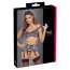 Комплект Cottelli Collection Lingerie 4024144, сірий: бюстгальтер + пояс для панчіх + трусики-стрінги - Фото №8