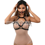 Бондажный набор Star Night Harness & Gag Nipple Clamps, черный - Фото №1