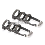 Гартеры для ног со шпорами Liebe Seele High Heel Ankle Harness, черно-серебряные - Фото №1
