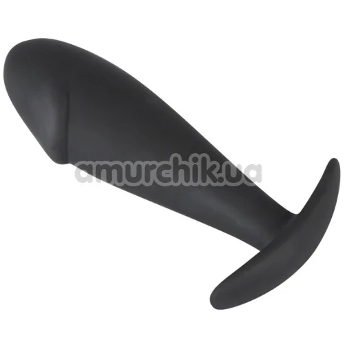 Анальная пробка Black Velvets Silicone Plug, черная
