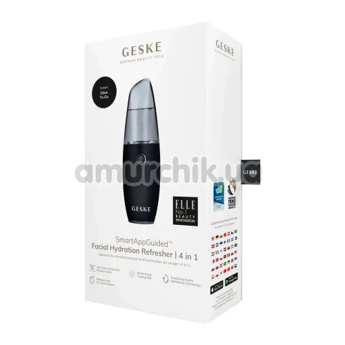 Зволожувач для шкіри обличчя Geske Facial Hydration Refresher 4 in 1, чорний