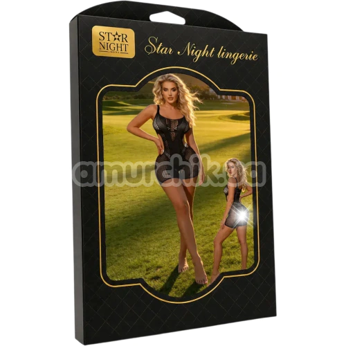 Комбінезон Star Night Sporty Fishnet Bodystocking, чорний