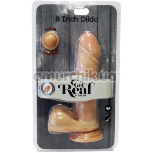 Фаллоимитатор Get Real Dual Density 8, телесный