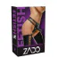Страпон Zado Fetish Leather String with 3 Dildos, черный - Фото №9