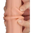 Фаллоимитатор Sliding-Skin Dual Layer Dong 11.5, телесный - Фото №16