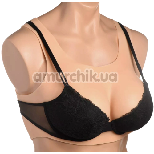 Накладная грудь Master Series Perky Pair D-Cup Silicone Breasts, телесная