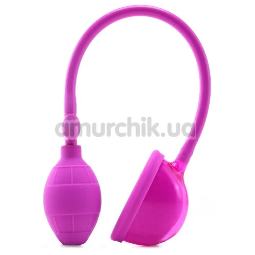 Вакуумна помпа для клітора Silicone Clitoral Pump, рожева - Фото №1