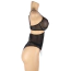 Комплект Star Night Luxury Rhinestone Lingerie Set, чорний: бюстгальтер + трусики-стрінги + корсет - Фото №9