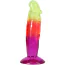 Фалоімітатор Doc Johnson Crystal Jellies Classic Dong 6.5, різнокольоровий - Фото №2