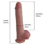 Фалоімітатор Natural Play Silicone Dildo D3, тілесний - Фото №7