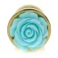 Анальная пробка с бирюзовой розочкой Exclusivity Jewellery Gold Rose Plug, золотая - Фото №5