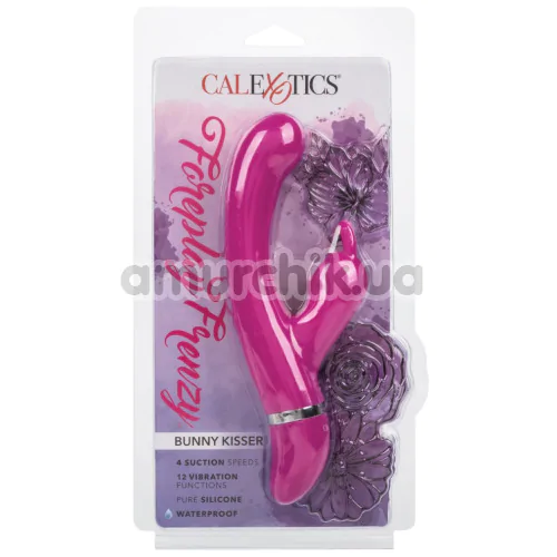 Вибратор Foreplay Frenzy Bunny Kisser, розовый