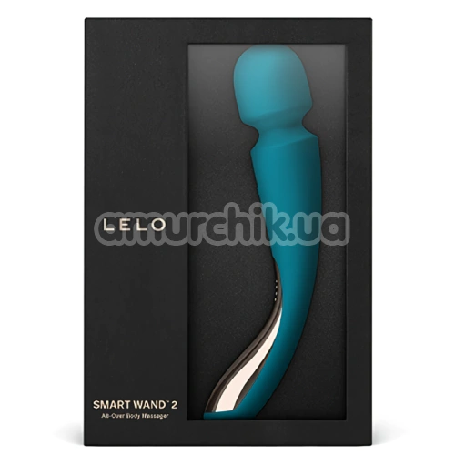 Универсальный массажер Lelo Smart Wand 2 Medium Ocean Blue (Лело Смарт Ванд 2), средний бирюзовый