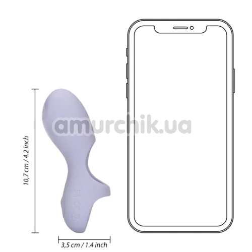 Вібратор на палець Loveline Silicone Finger Vibrator, бузковий