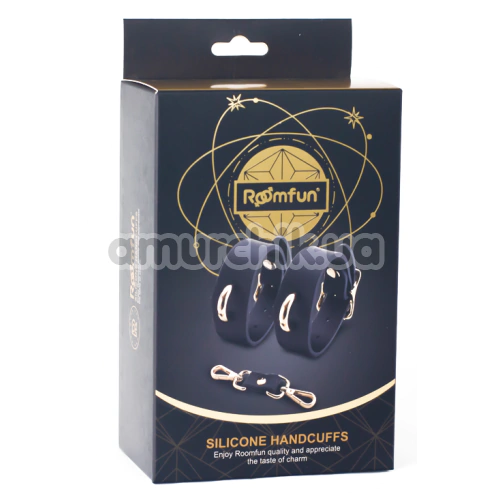 Фиксаторы для рук Roomfun Silicone Handcuffs, черные